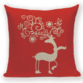 Elk Snowflake Santa Claus Gloves Christmas Pillowcase by Axyaa