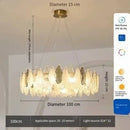 Axyaa Glass Duplex French Chandelier for Luxurious Villa Living Room