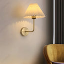 Axyaa LED Fabric Wall Lamp: Stylish Retro Decorative Lighting for Home and Hotel