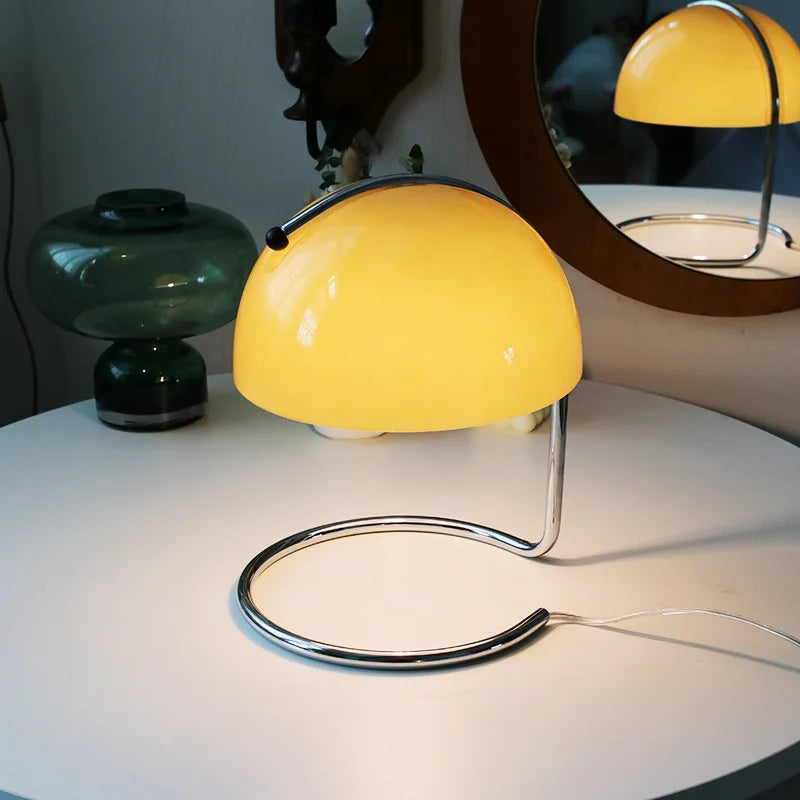 Axyaa Nordic LED Mushroom Table Lamp for Bedroom & Living Room
