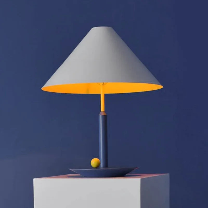 Axyaa Nordic LED Bucket Shape Table Lamp for Modern Bedroom Reading
