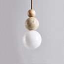 Axyaa Scandinavian Style Round Gourd Table Lamp