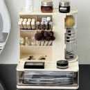 Axyaa Makeup Organizer: Multi-layer Cosmetic Storage Box with Dust-proof Drawers