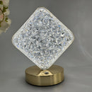 Axyaa Crystal Moon Lamp: Touch Dimming LED Night Light for Girls' Room