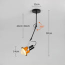 Axyaa Industrial Swing Arm LED Wall Lamp for Bedroom Living Room Study