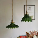 Axyaa Glass LED Chandelier Pendant Light for Dining Room Kitchen - Suspension Luminaires