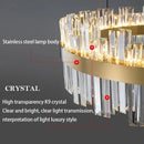 Luxury Crystal Pendant Chandelier by Axyaa - Gold Ceiling Light for Living Dining Kitchen