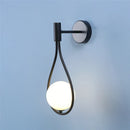 Axyaa Glass Ball Wall Lamp, Nordic Modern Design, LED Decorative Lighting for Living Room