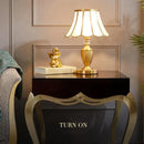 Axyaa Modern Brass Gold LED Desk Lamp - Luxury Retro Home Decor