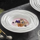 Axyaa Water Ripple Ceramic Soup Plate, Dessert Plate, Pasta Dish - Restaurant Tableware