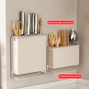 Axyaa Countertop Cutlery & Utensil Holder, Wall Mounted Kitchen Organizer Rack