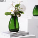 Axyaa Glass Art Vase for Flowers and Hydroponics