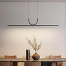 Axyaa LED Black Ceiling Chandelier for Kitchen Island Dining Room Lighting Fixture