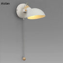Axyaa Matte Metal Directional Wall Lamp with Replaceable E14 Bulb.
