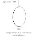 Axyaa Minimalist Line Chandeliers: Elegant LED Pendant Lighting with Magnetic Suction Connection