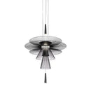 Axyaa Hollow Flying Saucer Chandelier for Modern Restaurant, Designer, Creative, Simple, and Elegant.