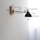 Axyaa Clear Glass Copper LED Wall Lights with Pull Chain Switch