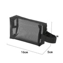 Axyaa Clear Black Cosmetic Bag Organizer for Travel Toiletries & Makeup Storage
