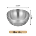 Axyaa Insulated Stainless Steel Ramen Bowl Set for Home Kitchen