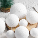 Axyaa White Foam Christmas Tree Snowball Ornaments