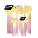 Axyaa 30-Piece Stainless Steel Cutlery Set for Kitchen Tableware