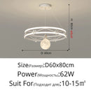 Axyaa Modern Luxury Ring Chandelier for Living Room, Bedroom, Study - Nordic Style LED Lighting
