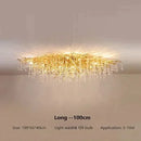 Axyaa Crystal LED Ceiling Chandelier for Luxury Living Room, Bedroom, and Restaurant