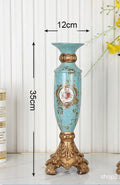 Axyaa Retro Nostalgic Resin Candlestick Set for Home Decor and Parties