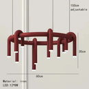 Axyaa Modern Minimalist Wine Red Bar Counter Pendant Light