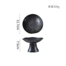 Axyaa Ceramic Dessert Plate Set of 2 High Foot Sushi Snack Tableware