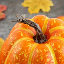 Autumn Pumpkin Set by Axyaa - 16pc Foam Decorative Pumpkins for Thanksgiving, Halloween & Fall