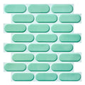 Axyaa 3D Subway Tile Wall Panel Sticker for Kitchen Bathroom Living Room