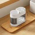 Axyaa Bathroom Essentials Set: Toothbrush Holder, Toothpaste Shelf, Cup Holder