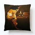 Axyaa Cartoon Animal Linen Pillowcase for Home Sofa Decor