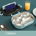 Axyaa Stainless Steel Insulated Lunch Box Set with Bag for Office Students Kids