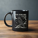 Axyaa Crows Before Bros Mug Black Coffee Office New Year Gift Mug