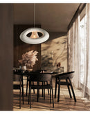 Axyaa Nordic Wabi Sabi LED Chandelier: Creative Hollow Design for Restaurant, Bedroom, Bar & Coffee Shop
