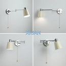 Axyaa Modern Chrome Swing Arm Wall Lamp LED Sconce Reading Light