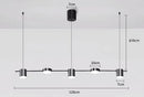 Axyaa LED Minimalist Chandelier Kitchen Island Lamp Living Room Luxury Lighting