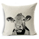 Axyaa Dog Yak Linen Cushion Cover - 45*45cm