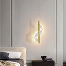 Axyaa Spiral Acrylic Pendant Lamp: Modern Nordic Design for Bedroom or Living Room