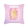 Axyaa Happy Valentine's Day Pink Pillowcase - Cute Square Cushion Cover