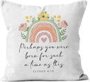 Axyaa Christian Printed Decorative Pillow Covers for Sofa, Bedroom, Car