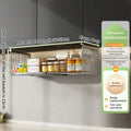 Stainless Steel Retractable Hanging Basket Storage Cabinet Shelf for Axyaa Kitchen