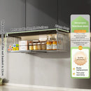 Stainless Steel Retractable Hanging Basket Storage Cabinet Shelf for Axyaa Kitchen