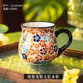 Retro Ceramic Coffee Mug by Axyaa - Creative Office Breakfast Cup