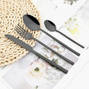 Axyaa Rose Gold Cutlery Set - 16-Piece Stainless Steel Dinnerware Flatware