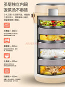 Axyaa Stainless Steel Insulated Lunch Box Barrel, Multi-Layer Partition, Large Capacity