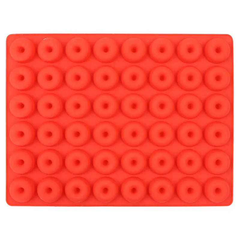 Axyaa 48 Hole Chocolate Donut Silicone Mold Pastry Decorating Tools