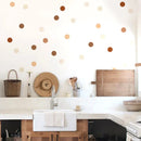 Axyaa Boho Polka Dot Wall Stickers Kids Nursery Decor